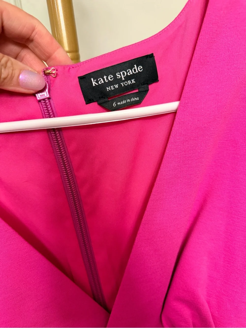 kate spade Pink Pleated-Waist Sleeveless Sheath Dress MSRP $168